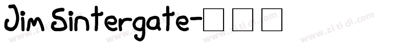 Jim Sintergate字体转换